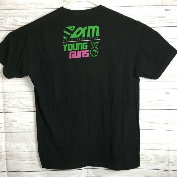 Form Athletics Black T Shirt Adult Large L Young Guns Scott Jorgensen MMA UFC - Picture 4 of 6